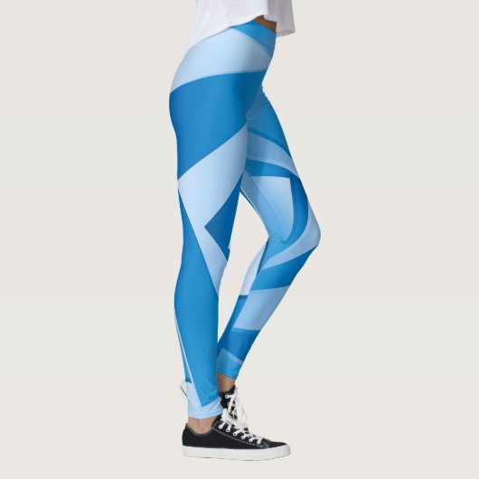 Blauwe Vellen Leggings (Rechts)