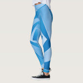 Blauwe Vellen Leggings (Links)