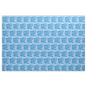 Blauwe Vellen Stof (Yard (91,4 cm))