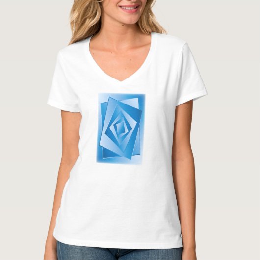 Blauwe Vellen T-shirt (Voorkant)