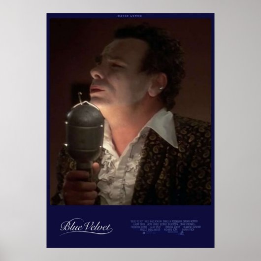 BLAUWE VELVET, aangepast Poster (Voorkant)