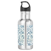 Blauwe ventilator 18 oz. Roestvrij staal Waterfles (Achterkant)