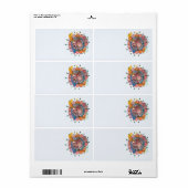 Blauwe ventilator 2 etiket (Full Sheet)