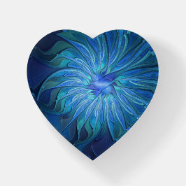 Blauwe ventilator, Abstract fractaal kunsthart