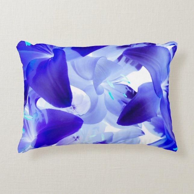 Blauwe ventilator accent kussen (Voorkant)