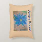 Blauwe ventilator accent kussen (Voorkant(Verticaal))