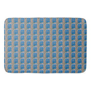 Blauwe ventilator badmat
