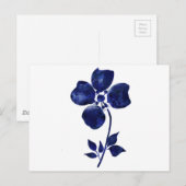 Blauwe ventilator briefkaart (Voorkant / Achterkant)