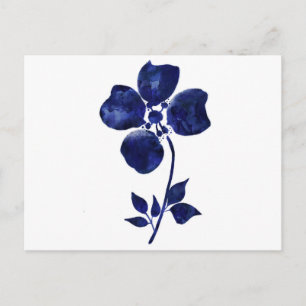 Blauwe ventilator briefkaart