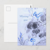 Blauwe ventilator briefkaart (Voorkant / Achterkant)