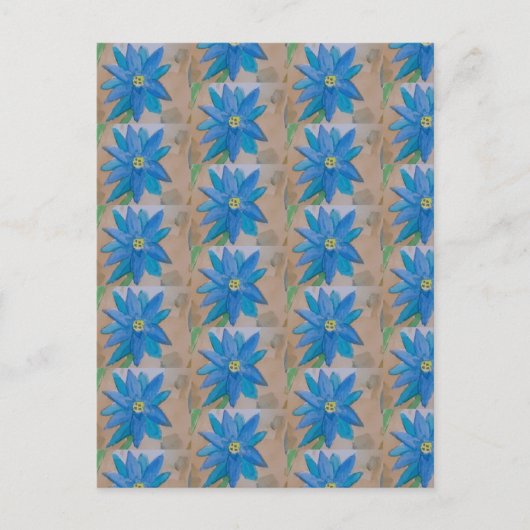 Blauwe ventilator briefkaart (Voorkant)