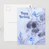 Blauwe ventilator briefkaart (Voorkant / Achterkant)