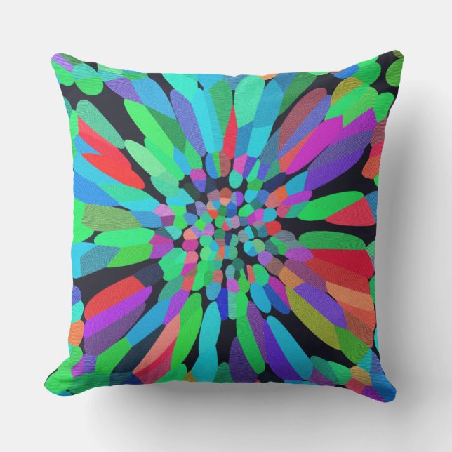 Blauwe ventilator buitenkussen (Voorkant)