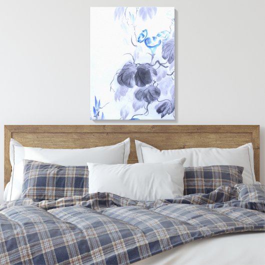 Blauwe ventilator canvas afdruk (Insitu (Slaapkamer))