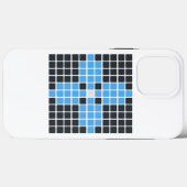 Blauwe ventilator (Emoji Art) Case-Mate iPhone Case (Achterkant (horizontaal))