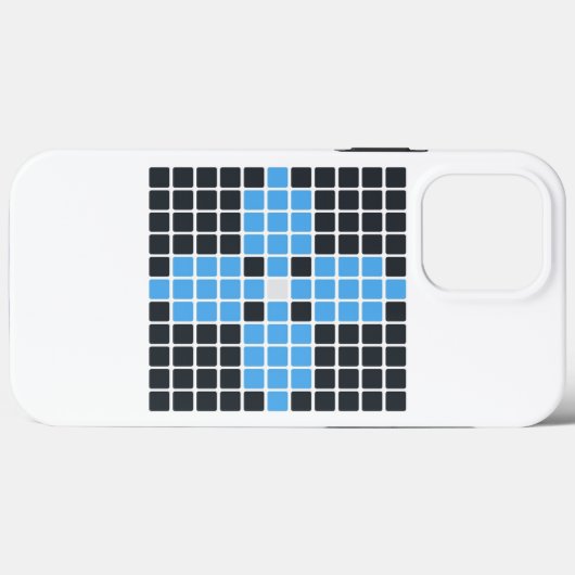 Blauwe ventilator (Emoji Art) Case-Mate iPhone Case (Achterkant (horizontaal))