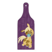 Blauwe ventilator en Pony van Cartoon Snijplank (Voorkant)