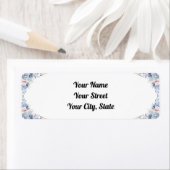 Blauwe ventilator etiket (Insitu)