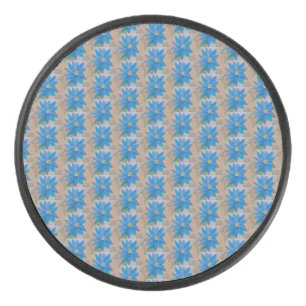 Blauwe ventilator hockey puck