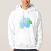 Blauwe ventilator hoodie (Voorkant)