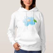 Blauwe ventilator hoodie (Voorkant)