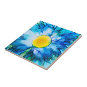 Blauwe ventilator in alcoholinkt tegeltje (Zijkant)