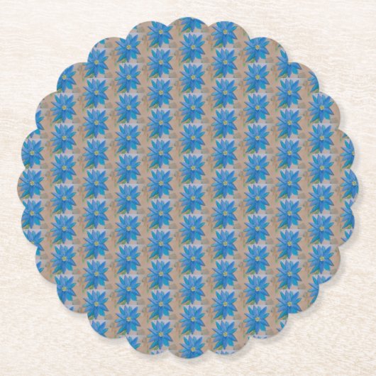 Blauwe ventilator kartonnen onderzetters (Voorkant)