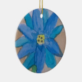 Blauwe ventilator keramisch ornament (Rechts)