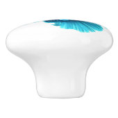 Blauwe ventilator keramische romp keramische knop (Zijkant)