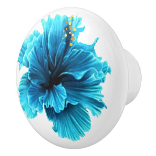 Blauwe ventilator keramische romp keramische knop (Rechts)