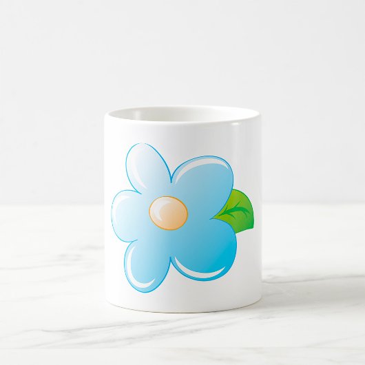 Blauwe ventilator koffiemok