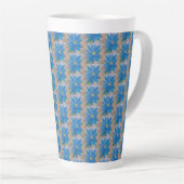 Blauwe ventilator latte mok (Rechterhoek)