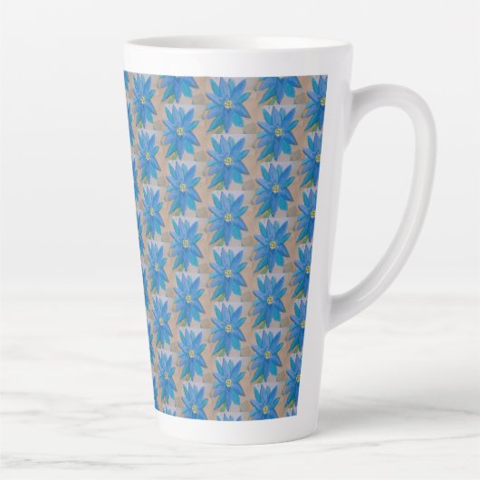 Blauwe ventilator latte mok (Rechts)