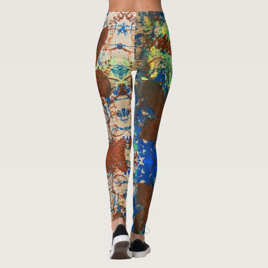 Blauwe ventilator leggings (Achterkant)