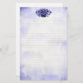 Blauwe  ventilator met Canvas langoeroe Briefpapier (Voorkant / Achterkant)