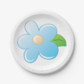 Blauwe ventilator papieren bordje (Voorkant)