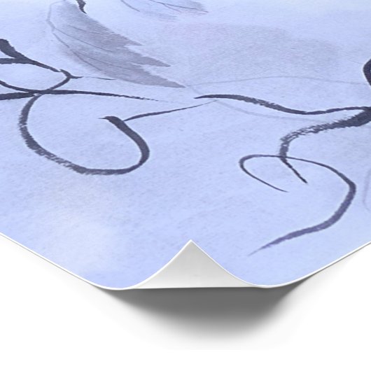 Blauwe ventilator perfect poster (Hoek)