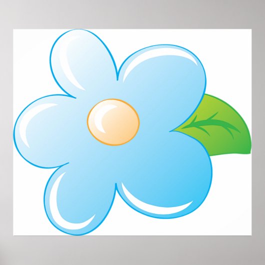 Blauwe ventilator poster (Voorkant)