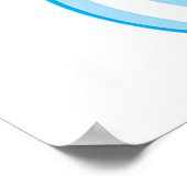 Blauwe ventilator poster (Hoek)