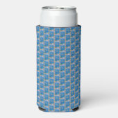Blauwe ventilator seltzer blikjeskoeler (Seltzer Achterkant)