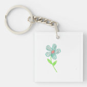 Blauwe ventilator sleutelhanger (voorkant)