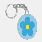 Blauwe ventilator sleutelhanger (Voorkant Links)