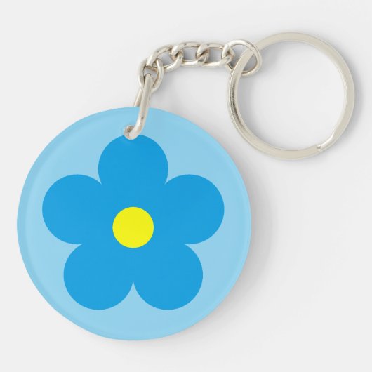 Blauwe ventilator sleutelhanger (Achterkant)