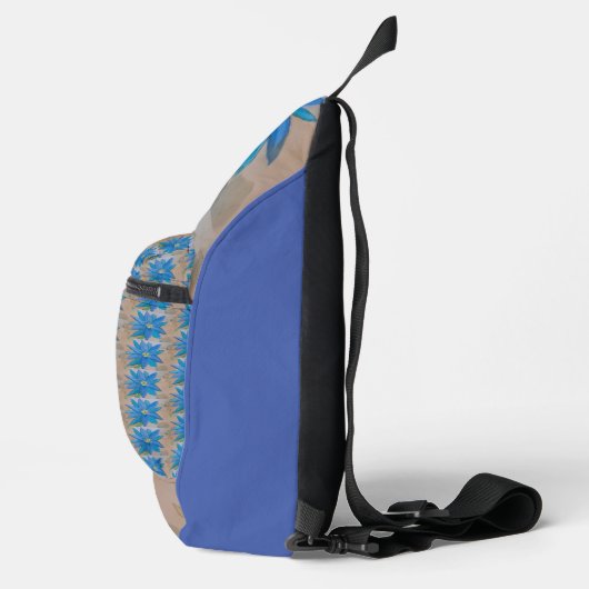 Blauwe ventilator sling bag (Rechts)