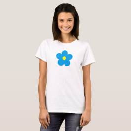Blauwe ventilator t-shirt