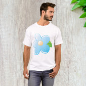 Blauwe ventilator t-shirt
