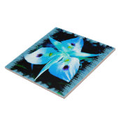 Blauwe ventilator tegeltje (Zijkant)