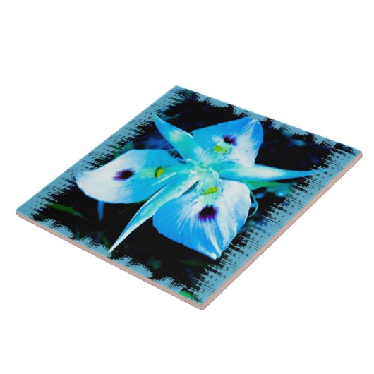 Blauwe ventilator tegeltje (Zijkant)