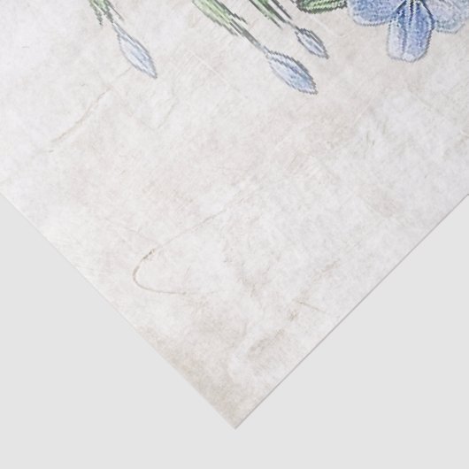 Blauwe ventilator vlinder gekleurd ontkoppeld tissuepapier (Detail)