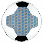 Blauwe ventilator voetbal (Voorkant)